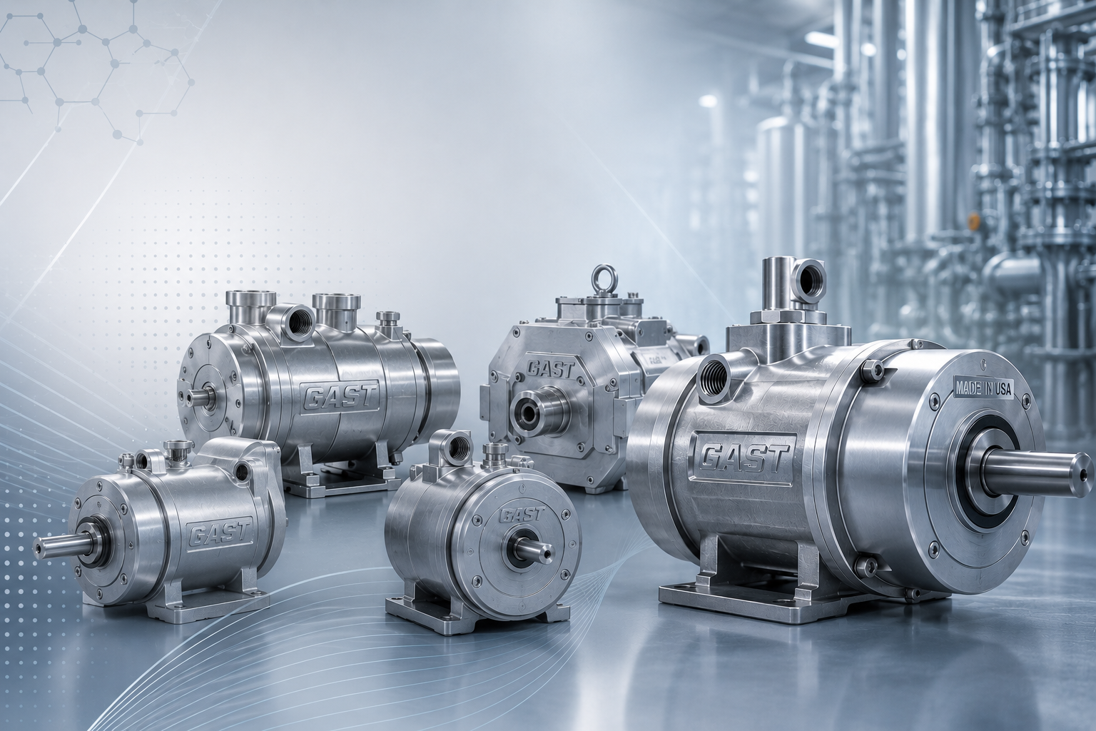 Industrial DYNOVA paint circulation system components